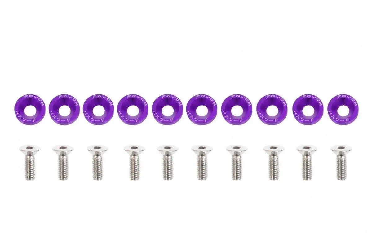 Dekorativní šrouby M6x1.0 15mm JDM fialové