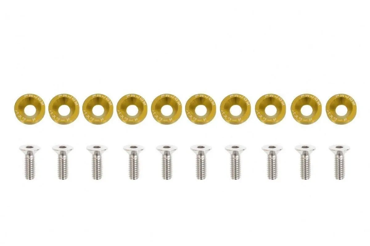 Dekorativní šrouby M6x1.0 15mm JDM zlaté
