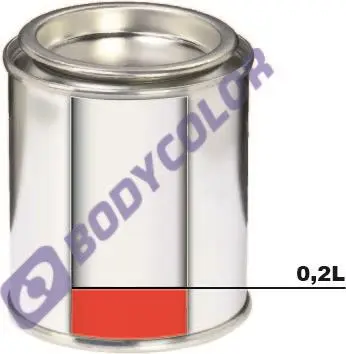 Autolak v plechovce BASECOAT (BC) - METALÍZA 0,2L