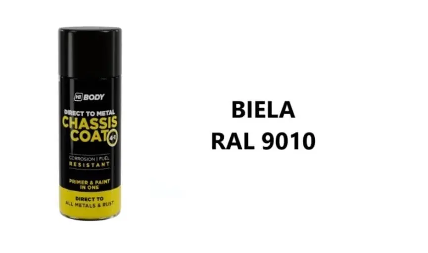 HB BODY 410 chassis coat, polomat RAL 9010 sprej 400ml