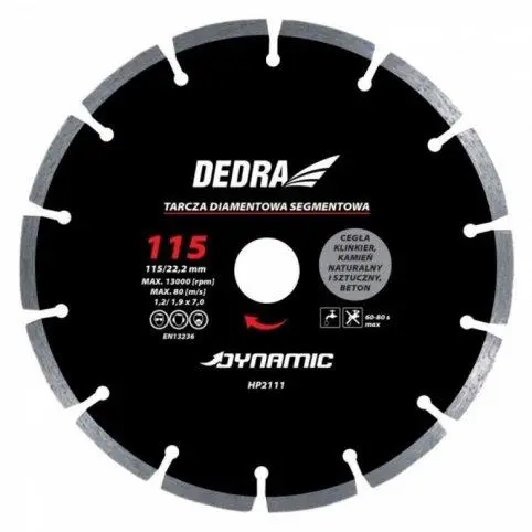 Kotouč diamantový seg. Dynamic 125x22,2mm, Dedra