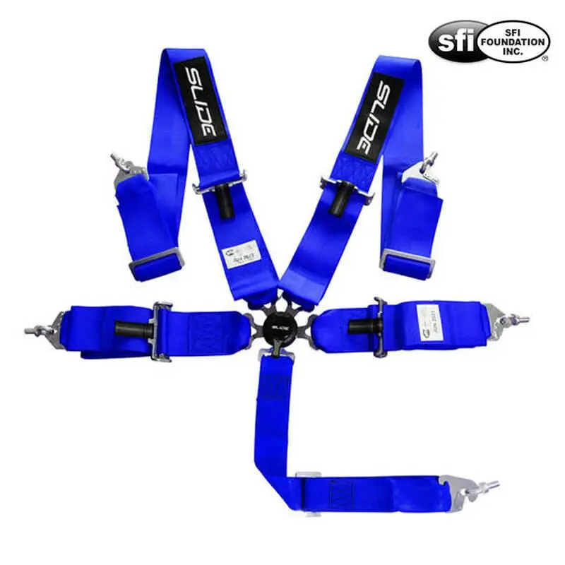 Závodní bezpečnostní pásy Slide Quick 5p 3" Blue Approval SFI JB-PA-074