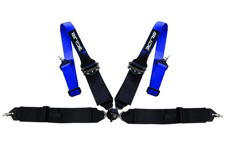 Závodní bezpečnostní pásy Slide Quick 4p 3" modro-černé JB-PA-076