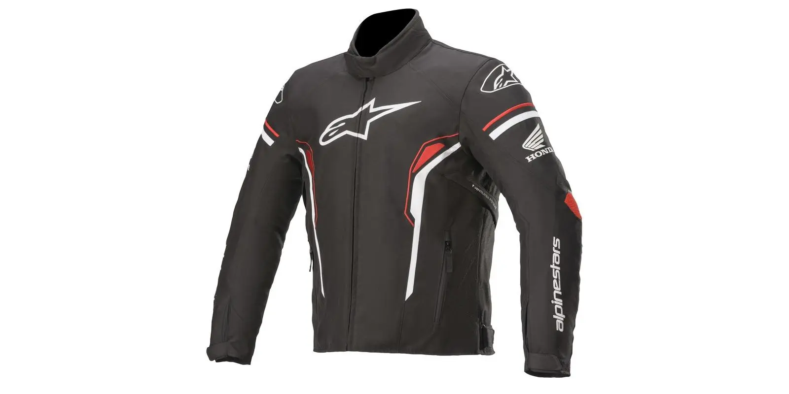 Alpinestars T-SP-1 Waterproof Honda černo-červeno-bílá pánská motocyklová bunda