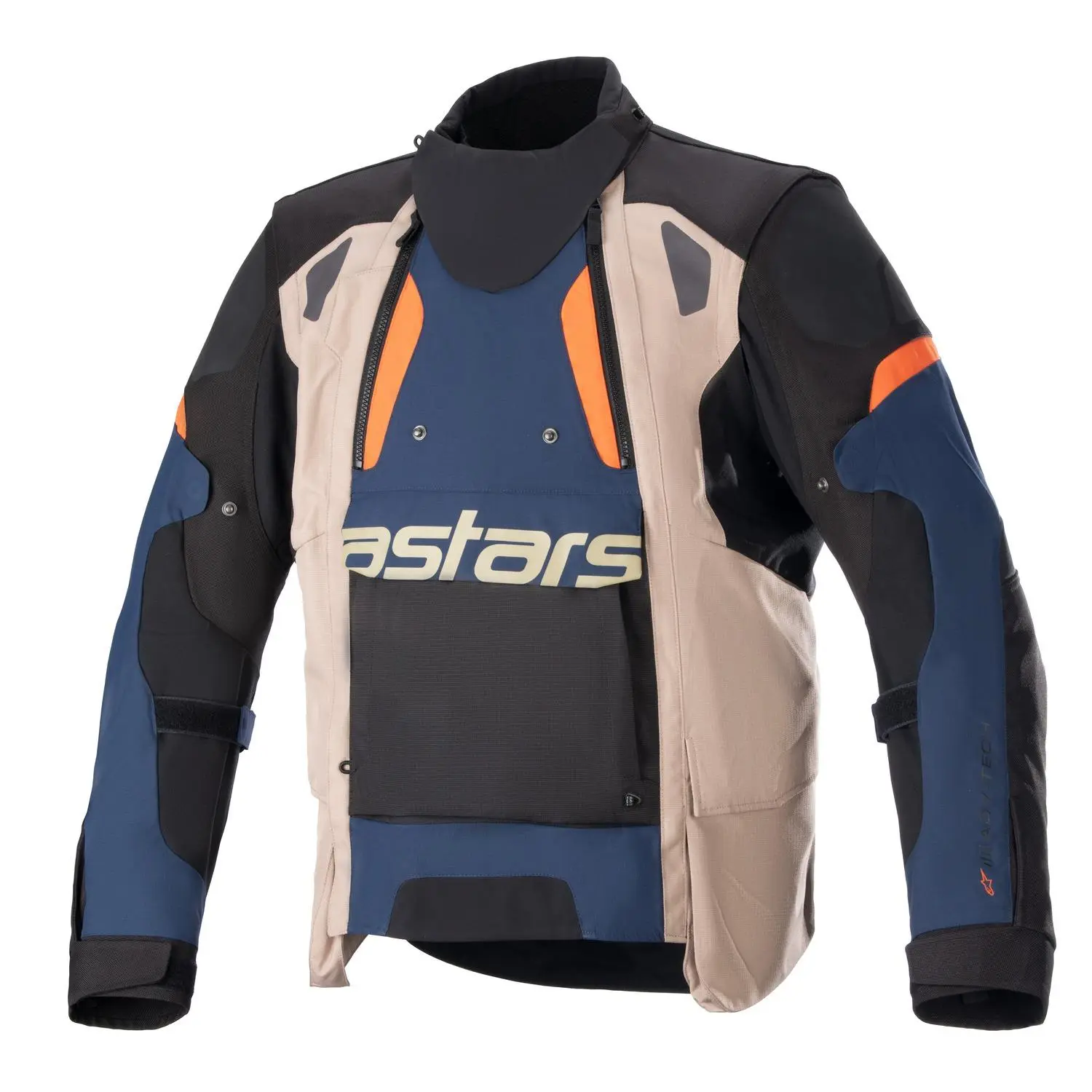 Bunda HALO DRYSTAR (tmavě modrá/khaki/oranžová/černá, vel. L)