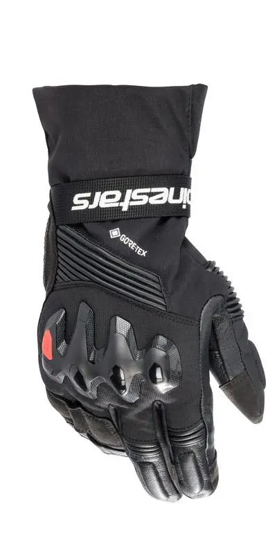 Alpinestars Boulder Gore-Tex černé pánské rukavice na motorku