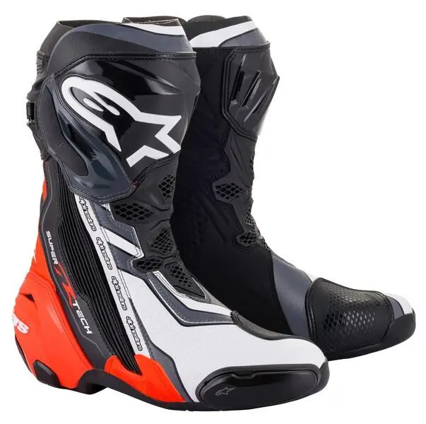 Boty SUPERTECH R (černá/červená fluo/bílá/šedá, vel. 44)