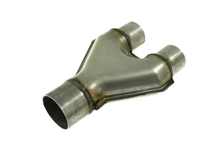 Výfuková rozbočka Y-PIPE 2"–2,5" – nerezová ocel