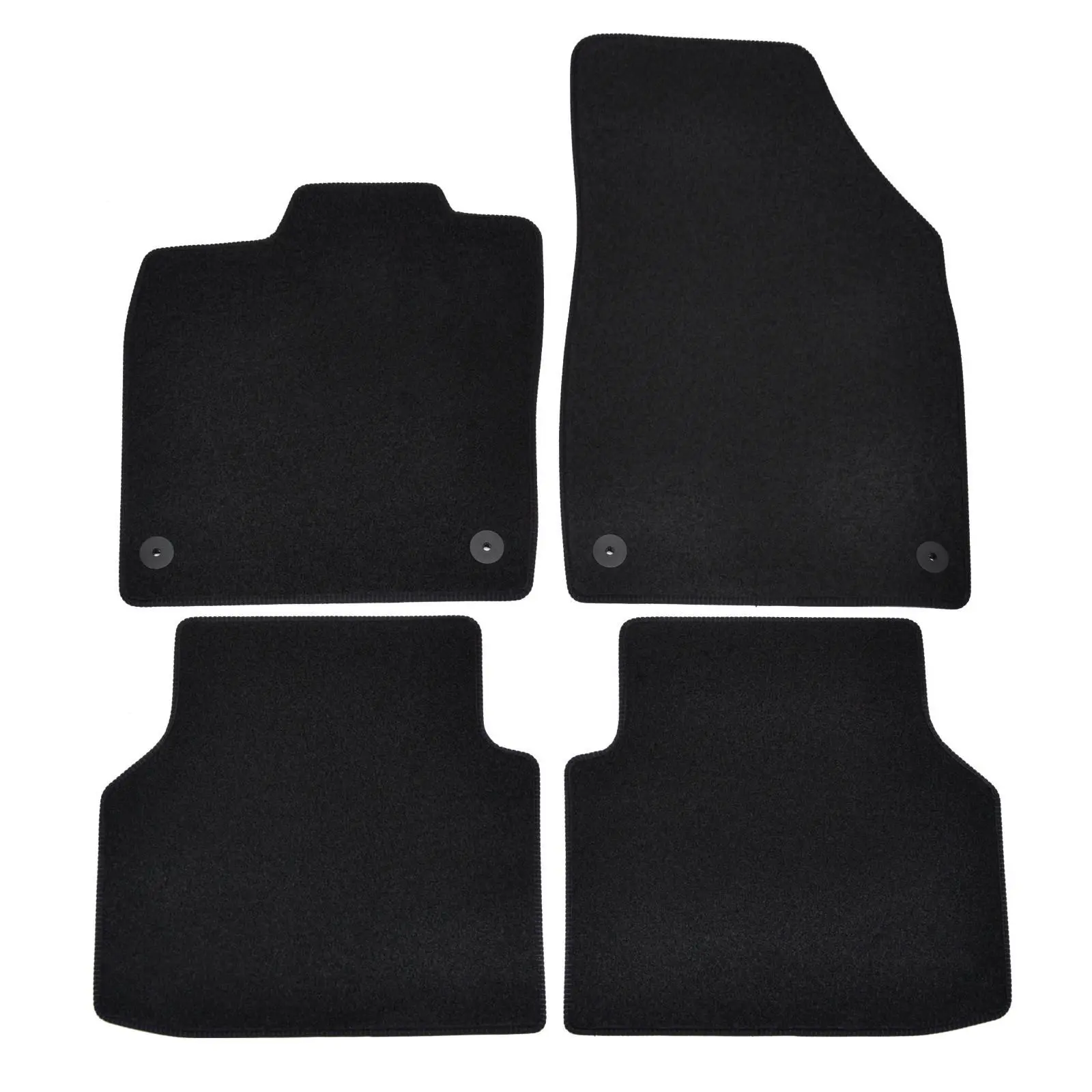 Premium black velurové autokoberce Audi/VW