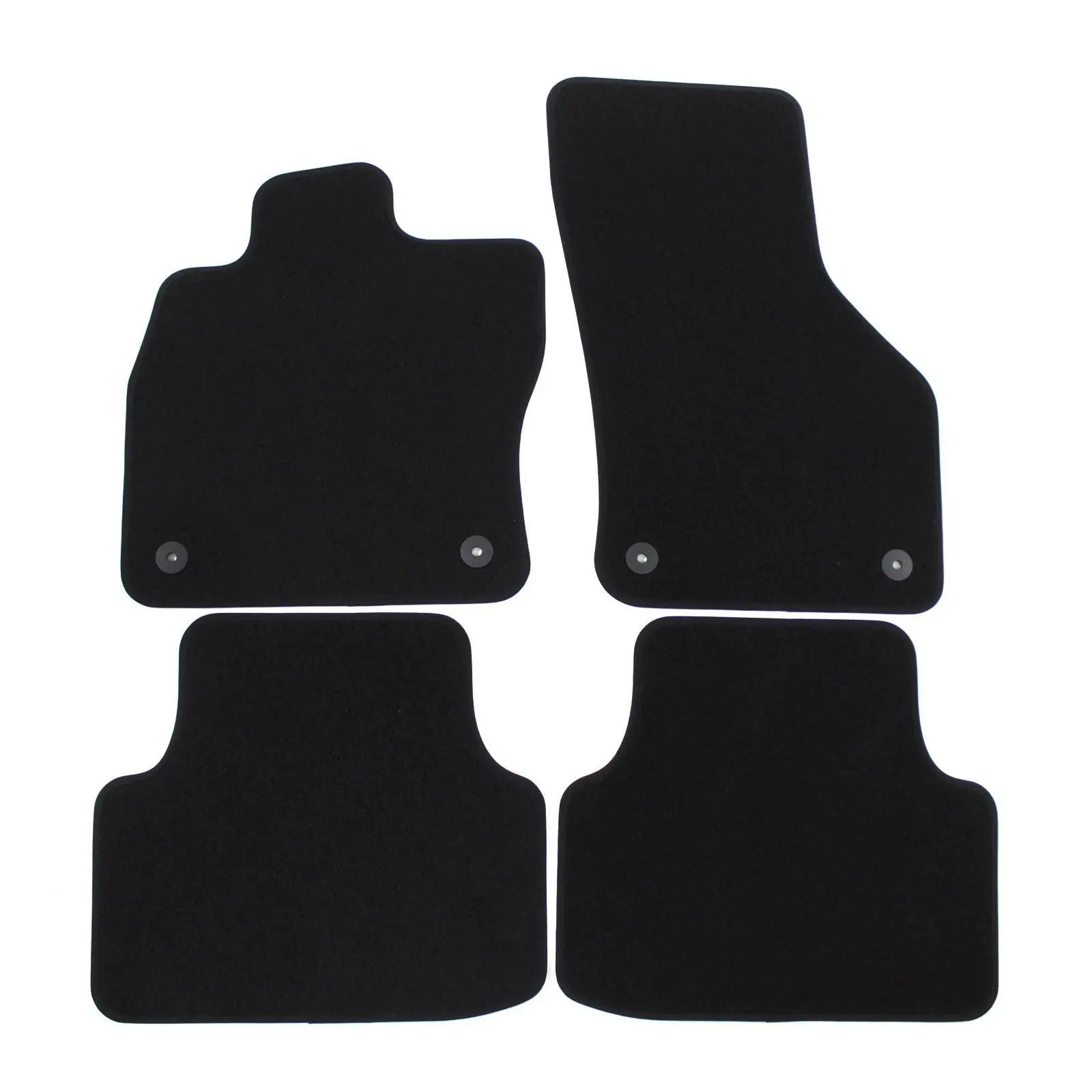 Premium black velurové autokoberce Audi/Škoda/VW