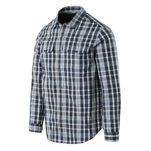 Košile Concealed Carry, Klidná modrá kostka, HELIKON-TEX PKO-CCC-CB-2F-M