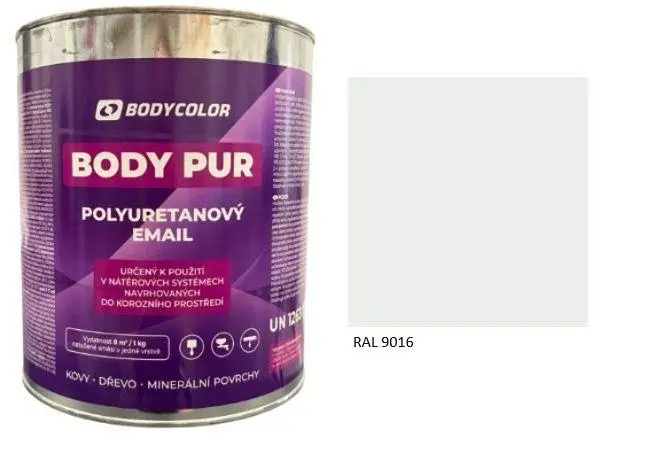 Polyuretanová barva 4:1 matná RAL 9016 dopravní bílá, 4,5 l BODY COLOR PRM1138