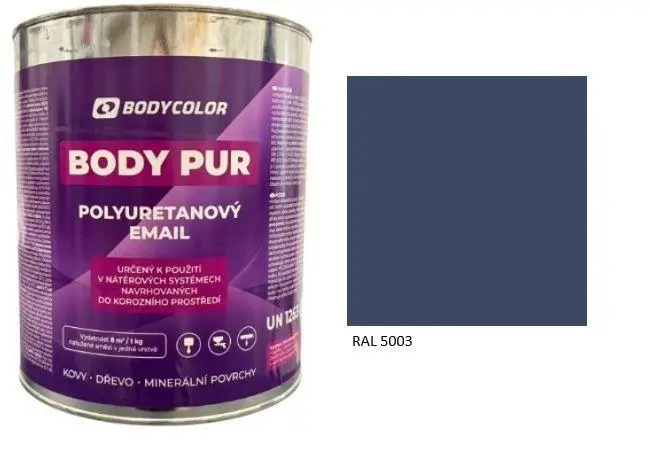 Polyuretanová barva 4:1 polomatná RAL 5003 safírově modrá, 4,5 l BODY COLOR PRM1592