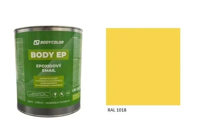 Epoxidová barva 5:1 lesklá RAL 1018 zinková žlutá, 0,75 l BODY COLOR PRM1726