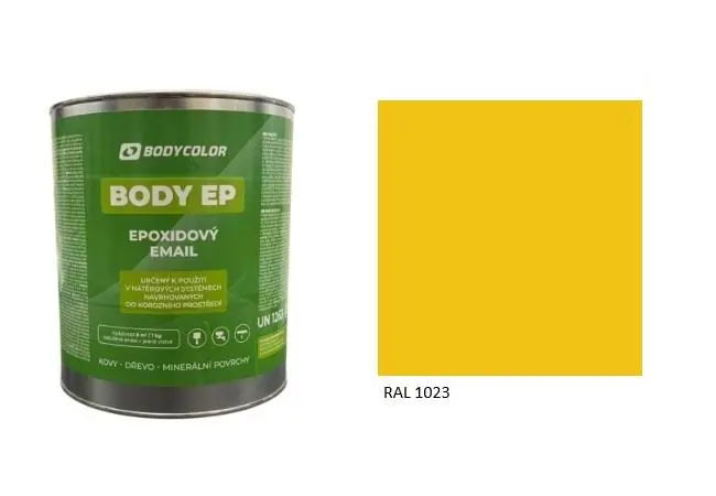 Epoxidová barva 5:1 matná RAL 1023 dopravní žlutá, 2,25 l BODY COLOR PRM2490