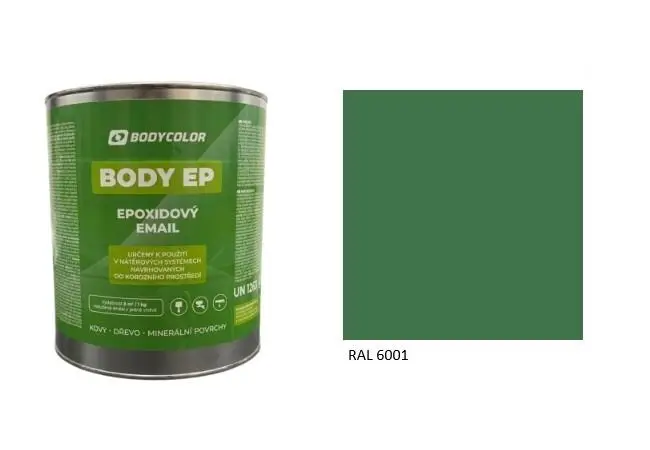 Epoxidová barva 5:1 matná RAL 6001 smaragdově zelená, 2,25 l BODY COLOR PRM2563