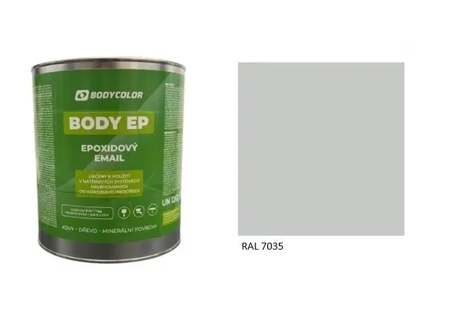 Epoxidová barva 5:1 polomatná RAL 7035 světle šedá, 0,75 l BODY COLOR PRM3000
