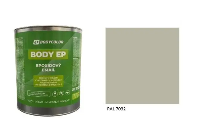 Epoxidová barva 5:1 polomatná RAL 7032 oblázkově šedá, 2,25 l BODY COLOR PRM3187