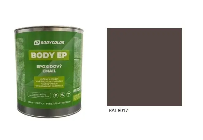 Epoxidová barva 5:1 polomatná RAL 8017 čokoládově hnědá, 4,5 l BODY COLOR PRM3404
