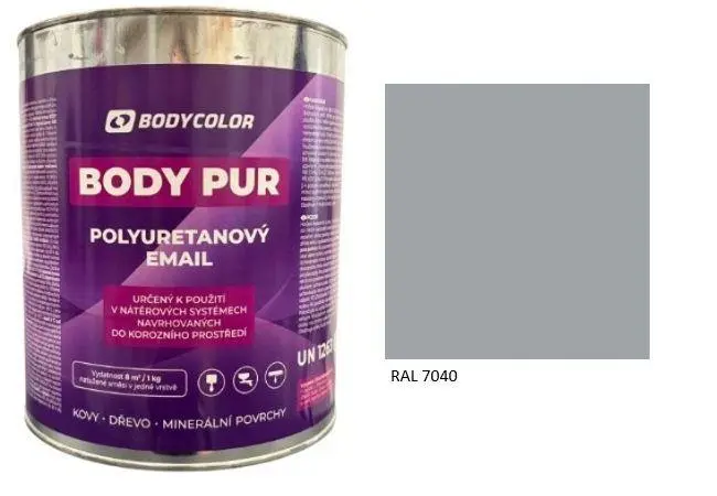 Polyuretanová barva 4:1 matná RAL 7040 okenní šedá, 2,25 l BODY COLOR PRM915