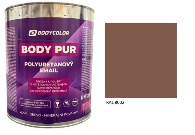 Polyuretanová barva 4:1 matná RAL 8002 signální hnědá, 2,25 l BODY COLOR PRM924
