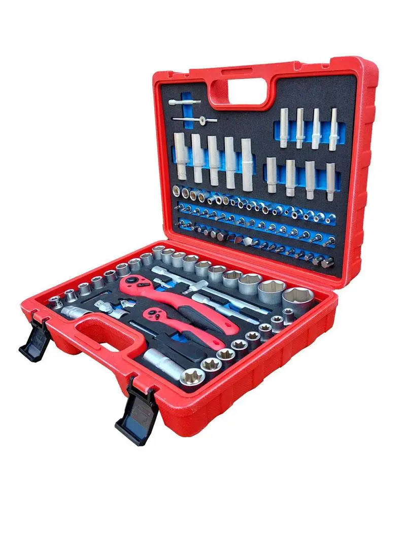 REDTOOL Gola sada v pěně 108ks. 1/2, 1/4 CRV