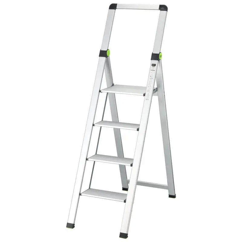 Žebřík STALCO skládatelný SLIM - 4-stupňový s rukojetí