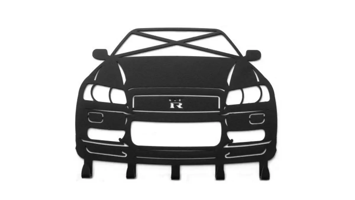 Držák na klíče a bundy Skyline R34 Nissan drift