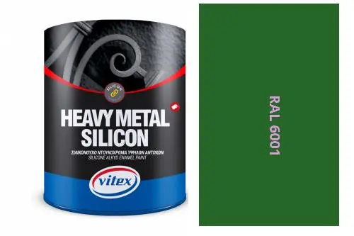 Vitex Heavy Metal Silikon - Alkydová Barva Na Kov Ral 6001 Smaragdově Zelená 2,25L