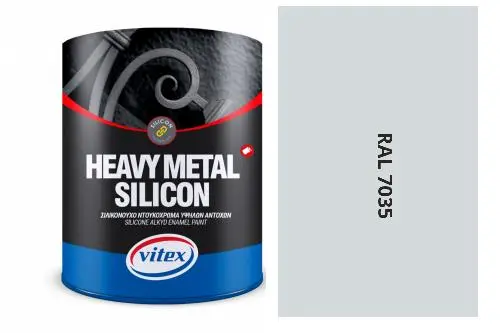 Vitex Heavy Metal Silikon - Alkydová Barva Na Kov Ral 7035 Světle Šedá 2,25L