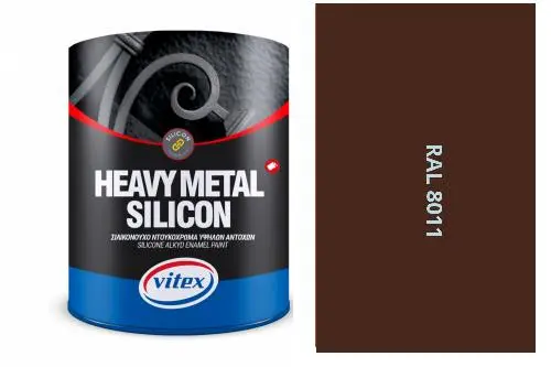 Vitex Heavy Metal Silikon - Alkydová Barva Na Kov Ral 8011 Oříškově Hnědá 2,25L