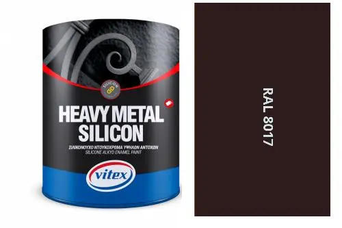 Vitex Heavy Metal Silikon - Alkydová Barva Na Kov Ral 8017 Čokoládově Hnědá 750ml
