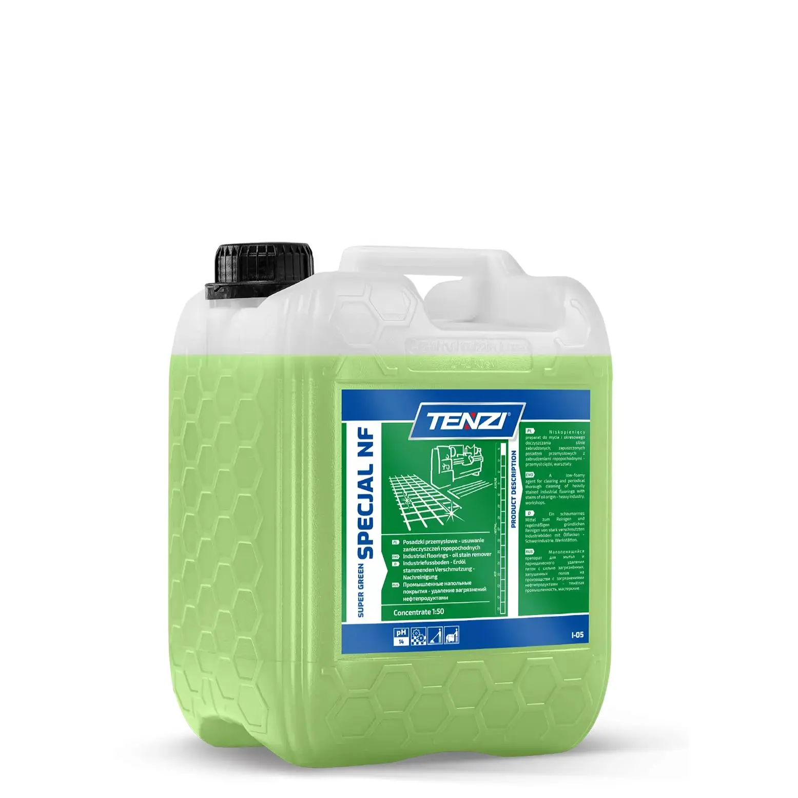 TENZI Super Green Specjal NF - Čistič podlah do dílny 5L WII005A005AN000