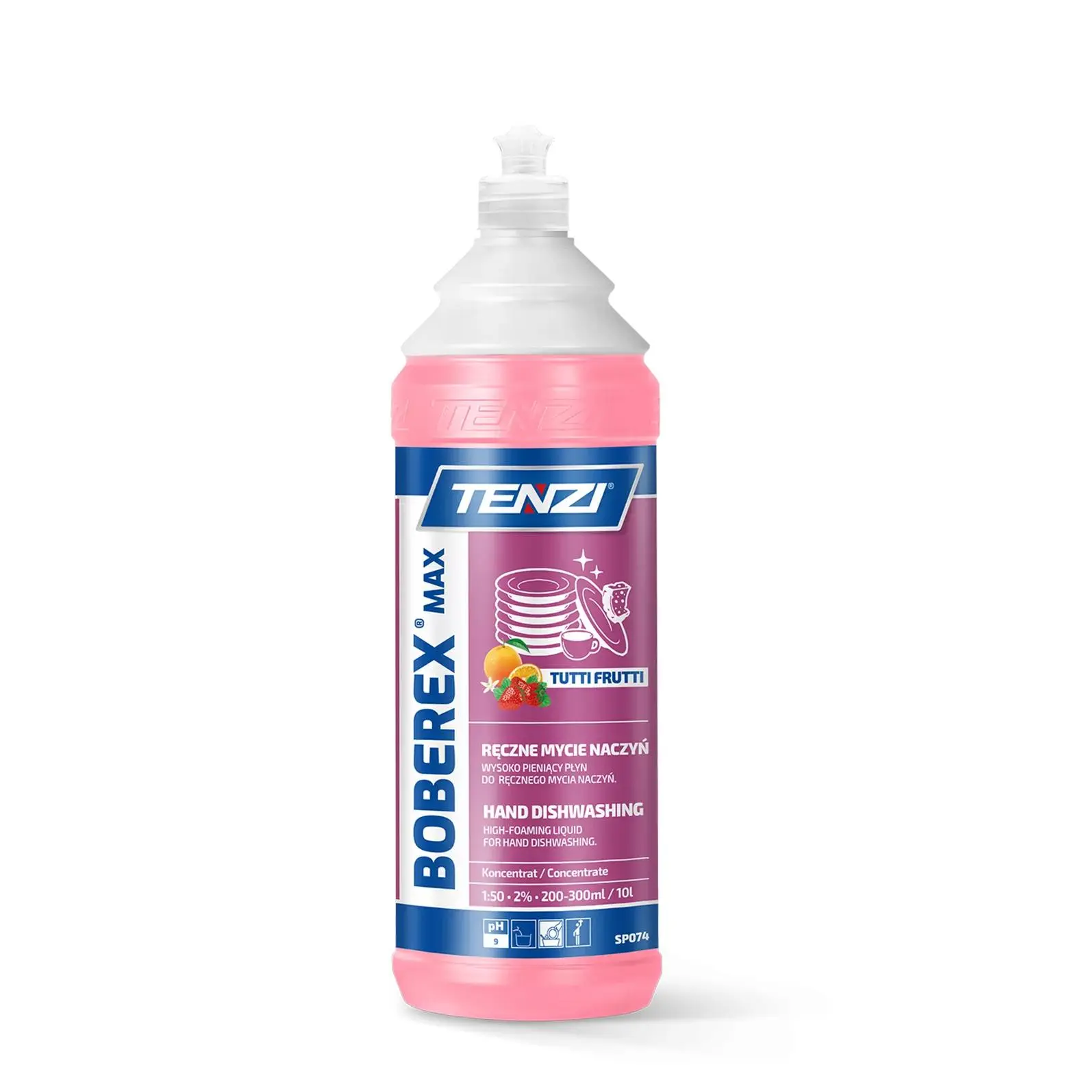 TENZI BOBEREX MAX TUTTI FRUTTI - Koncentrát na umývání nádobí 1L WSP074A001ZD004