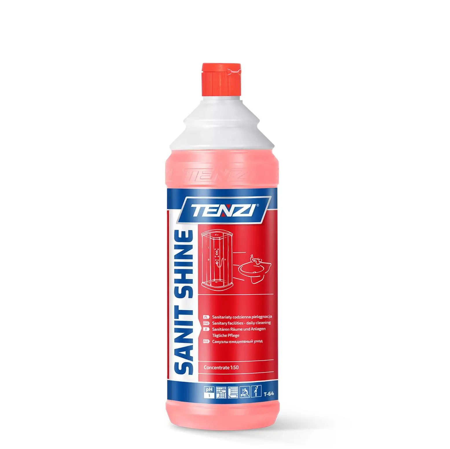TENZI SANIT SHINE - Čistič sanitárních prostor 1L WTT064A001BF003