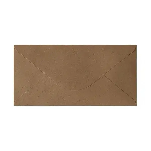 Obálky DL Nature tmavě béžová 120g, 10ks, Galeria Papieru