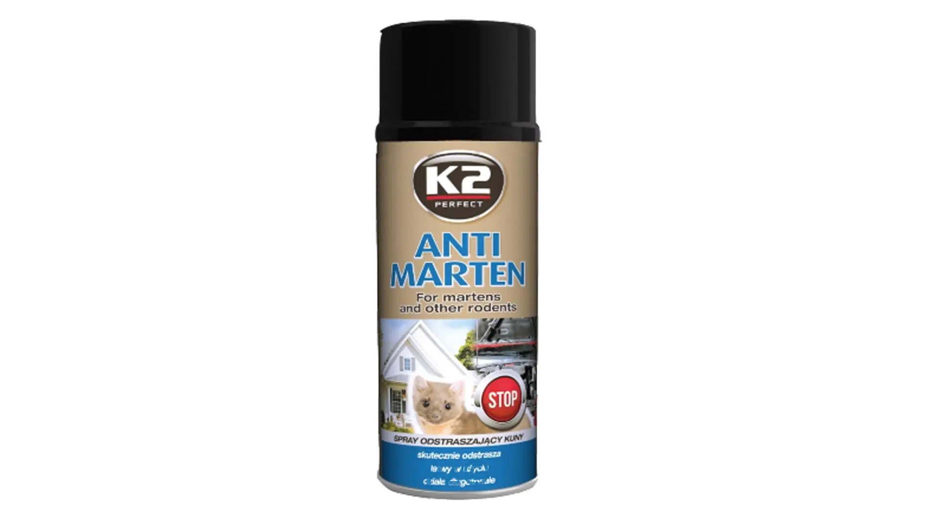 Sprej na ochranu kabeláže proti hlodavcům a kunám K2 400ml