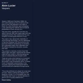 LP Alvin Lucier: Vespers CLR | LTD