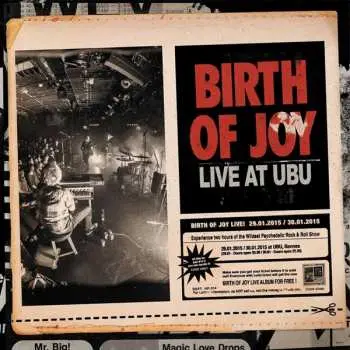 2CD Birth Of Joy: Live at Ubu