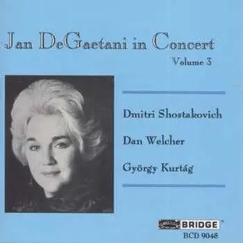 CD Jan DeGaetani: In Concert, Volume 3