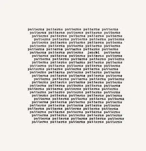 CD Jenobi: Patterns