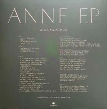 LP Joseph Shabason: Anne EP
