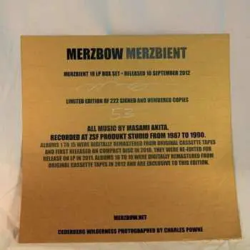 18LP/Box Set Merzbow: Merzbient LTD | NUM