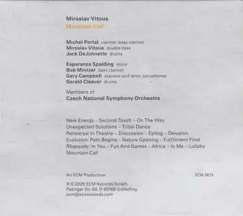 CD Miroslav Vitous: Mountain Call