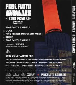 Blu-ray Pink Floyd: Animals (2018 Remix)