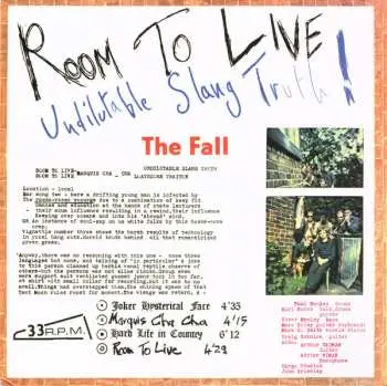 2LP The Fall: Room To Live