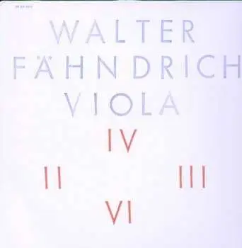 LP Walter Fähndrich: Viola
