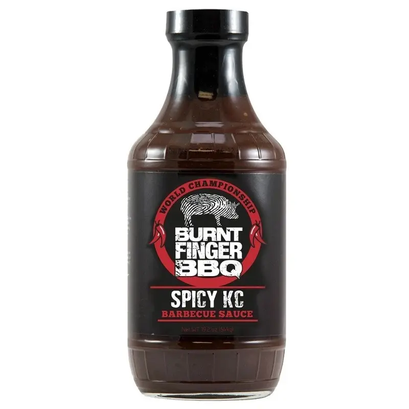 BBQ omáčka Burnt Finger Spicy KC, 544 g
