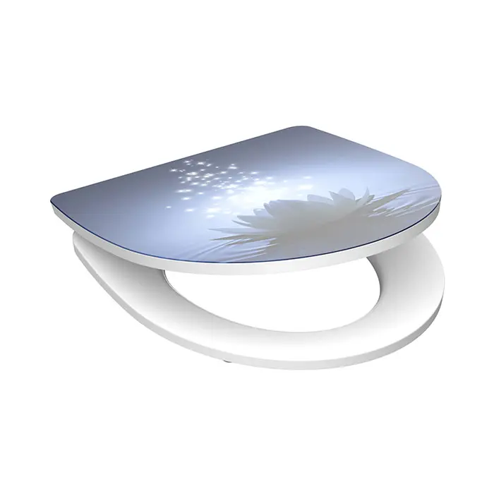 Eisl Sanitär WC prkénko Duroplast Soft Close Water Lily High Gloss 82582