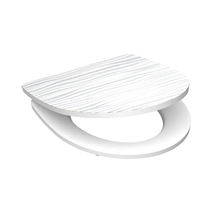 Duroplastové sedátko se zpomalovacím mechanismem HG SOFT-CLOSE Bílá vlna